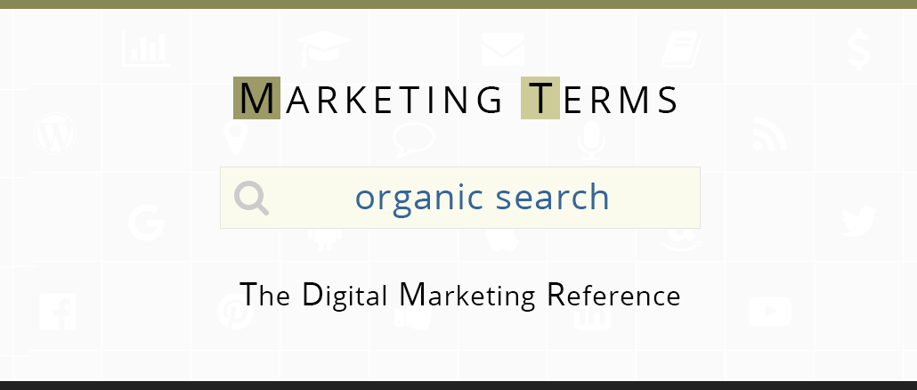 Organic Search Results Definition